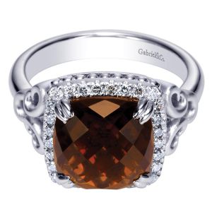 Gabriel Fashion Silver Roman Ladies' Ring LR6828SV5SQ