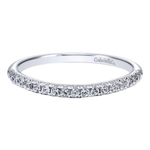 Gabriel 14 Karat Contemporary Wedding Band WB10936W44JJ