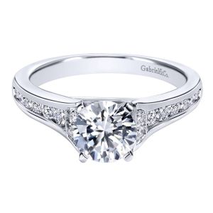 Gabriel 14 Karat Contemporary Engagement Ring ER10476W44JJ