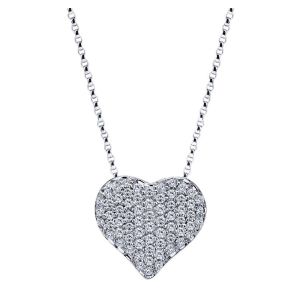 Gabriel Fashion 14 Karat Eternal Love Heart Necklace NK1075W44JJ