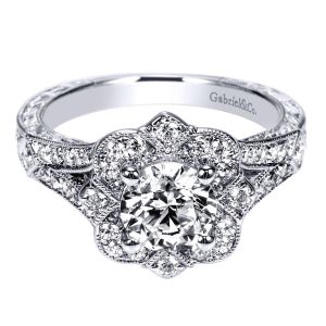 Gabriel 14 Karat Victorian Engagement Ring ER8839W44JJ