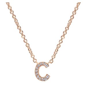 Gabriel Fashion 14 Karat Initial Initial Necklace NK4577C-K45JJ