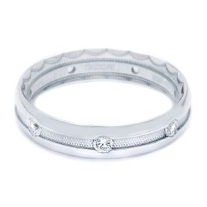 Tacori 805WD Platinum Crescent Wedding Band