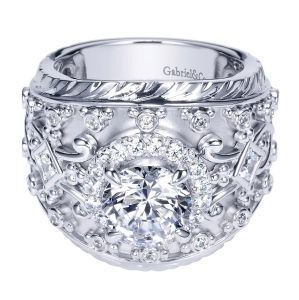 Gabriel 18 Karat Victorian Engagement Ring ER8458W83JJ