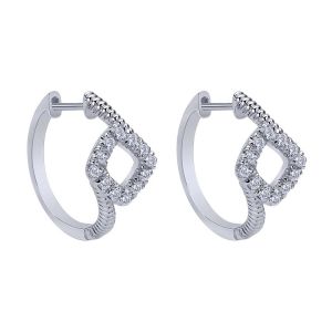 Gabriel Fashion Silver Hoops Hoop Earrings EG12104SVJWS