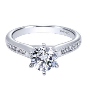 Gabriel 14 Karat Contemporary Engagement Ring ER10286W44JJ