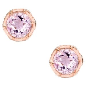SE105P13 Tacori Lilac Blossoms Crescent Crown Stud Earrings