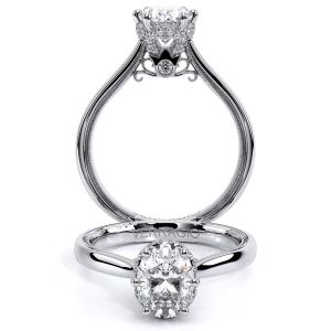 Verragio Renaissance-942OV Platinum Diamond Engagement Ring