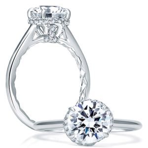 A.JAFFE 14 Karat Classic Engagement Ring ME1848Q
