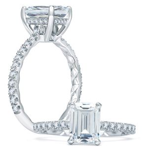 A.JAFFE Platinum Classic Engagement Ring ME1859Q