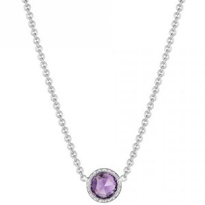 SN15401 Tacori 18k925 Lilac Blossoms Necklace Silver & Gold