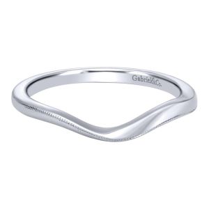 Gabriel 14 Karat Contemporary Wedding Band WB10169W4JJJ