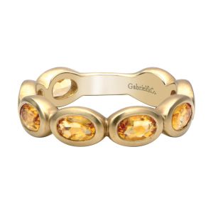 Gabriel Fashion 14 Karat Stackable Stackable Ladies' Ring LR5150Y4JCT