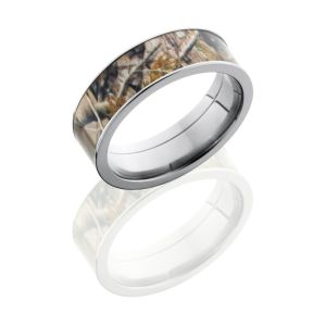 Lashbrook CAMO7F16-RTAP POLISH Camo Wedding Ring or Band