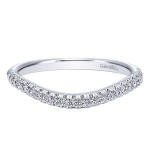 Gabriel 14 Karat Contemporary Wedding Band WB10149W44JJ