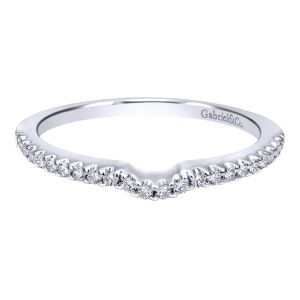 Gabriel 14 Karat Contemporary Wedding Band WB10002W44JJ