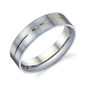 273806 Christian Bauer Platinum & 18 Karat Wedding Ring / Band