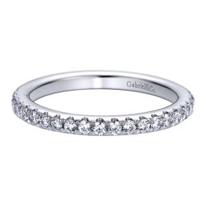 Gabriel 14 Karat Contemporary Wedding Band WB9448W44JJ