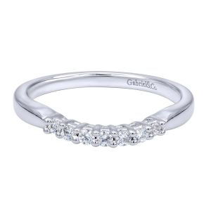 Gabriel 14 Karat Contemporary Wedding Band WB10301W44JJ