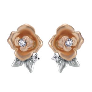 Gabriel Fashion 14 Karat Floral Stud Earrings EG11978K45JJ