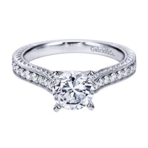 Gabriel 14 Karat Victorian Engagement Ring ER6633W44JJ