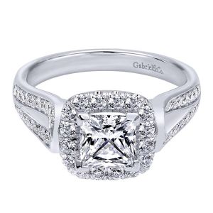 Gabriel 14 Karat Contemporary Engagement Ring ER10908W44JJ