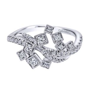 Gabriel Fashion 14 Karat Lusso Diamond Ladies' Ring LR50698W45JJ