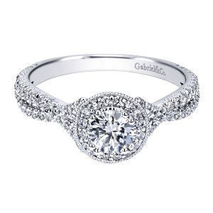 Gabriel 14 Karat Victorian Engagement Ring ER911868R0W44JJ