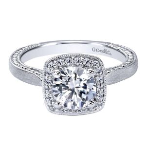 Gabriel 14 Karat Contemporary Engagement Ring ER10914W44JJ