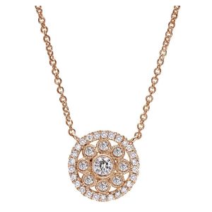 Gabriel Fashion 14 Karat Clustered Diamonds Necklace NK4136K45JJ