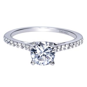 Gabriel 14 Karat Contemporary Engagement Ring ER8060W44JJ