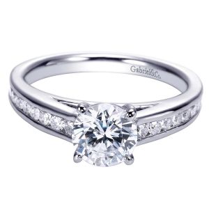 Gabriel 14 Karat Contemporary Engagement Ring ER8193W44JJ