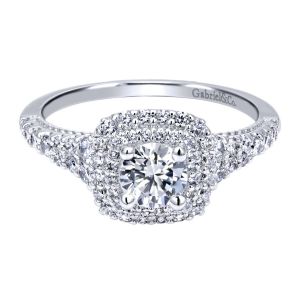 Gabriel 14 Karat Contemporary Engagement Ring ER911876R0W44JJ