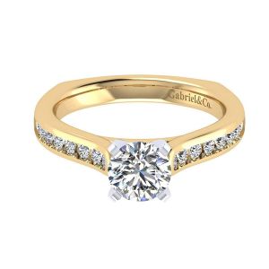 Gabriel 14 Karat Contemporary Engagement Ring ER6640M44JJ