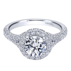 Gabriel 14 Karat Contemporary Engagement Ring ER10289W44JJ