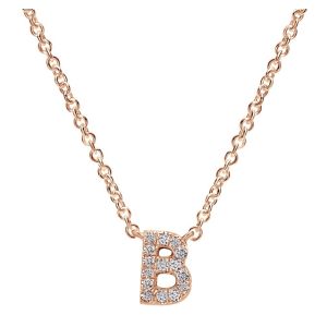 Gabriel Fashion 14 Karat Initial Initial Necklace NK4577B-K45JJ