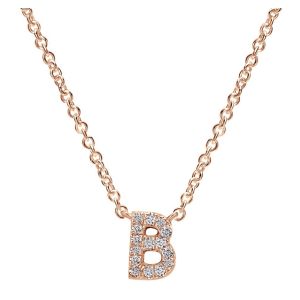 Gabriel Fashion 14 Karat Initial Initial Necklace NK4577B-K45JJ