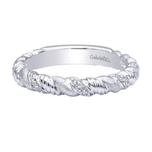 Gabriel Fashion 14 Karat Stackable Stackable Ladies' Ring LR4888W44JJ