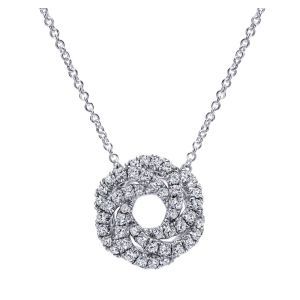 Gabriel Fashion 14 Karat Lusso Diamond Necklace NK4902W45JJ