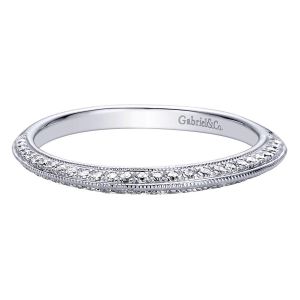 Gabriel 14 Karat Contemporary Wedding Band WB9529W44JJ