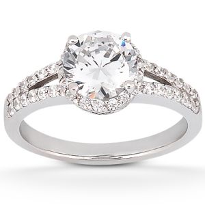 Taryn Collection Platinum Diamond Engagement Ring TQD 4278