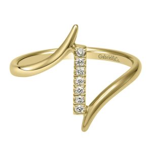 Gabriel Fashion 14 Karat Trends Knuckle Ladies' Ring LR50534Y45JJ