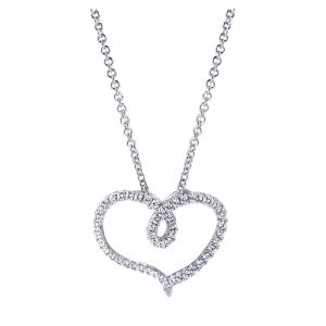 Gabriel Fashion 14 Karat Eternal Love Heart Necklace NK3264W45JJ
