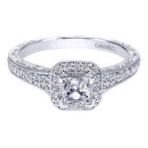 Gabriel 14 Karat Victorian Engagement Ring ER911862S0W44JJ