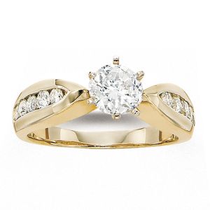 Gabriel 14 Karat Contemporary Engagement Ring ER2624M44JJ