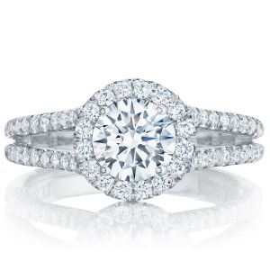 Tacori HT2548RD65 18 Karat Petite Crescent Engagement Ring