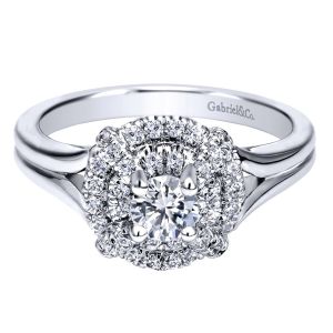 Gabriel 14 Karat Contemporary Engagement Ring ER910143W44JJ