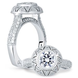 A.JAFFE Platinum Signature Engagement Ring MES686