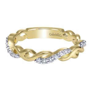 Gabriel Fashion 14 Karat Trends Knuckle Ladies' Ring LR50471Y45JJ