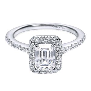 Gabriel 14 Karat Contemporary Engagement Ring ER5822W44JJ